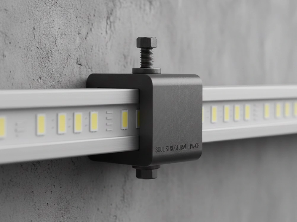 Carbon Nylon Anbindung Lichtprofil