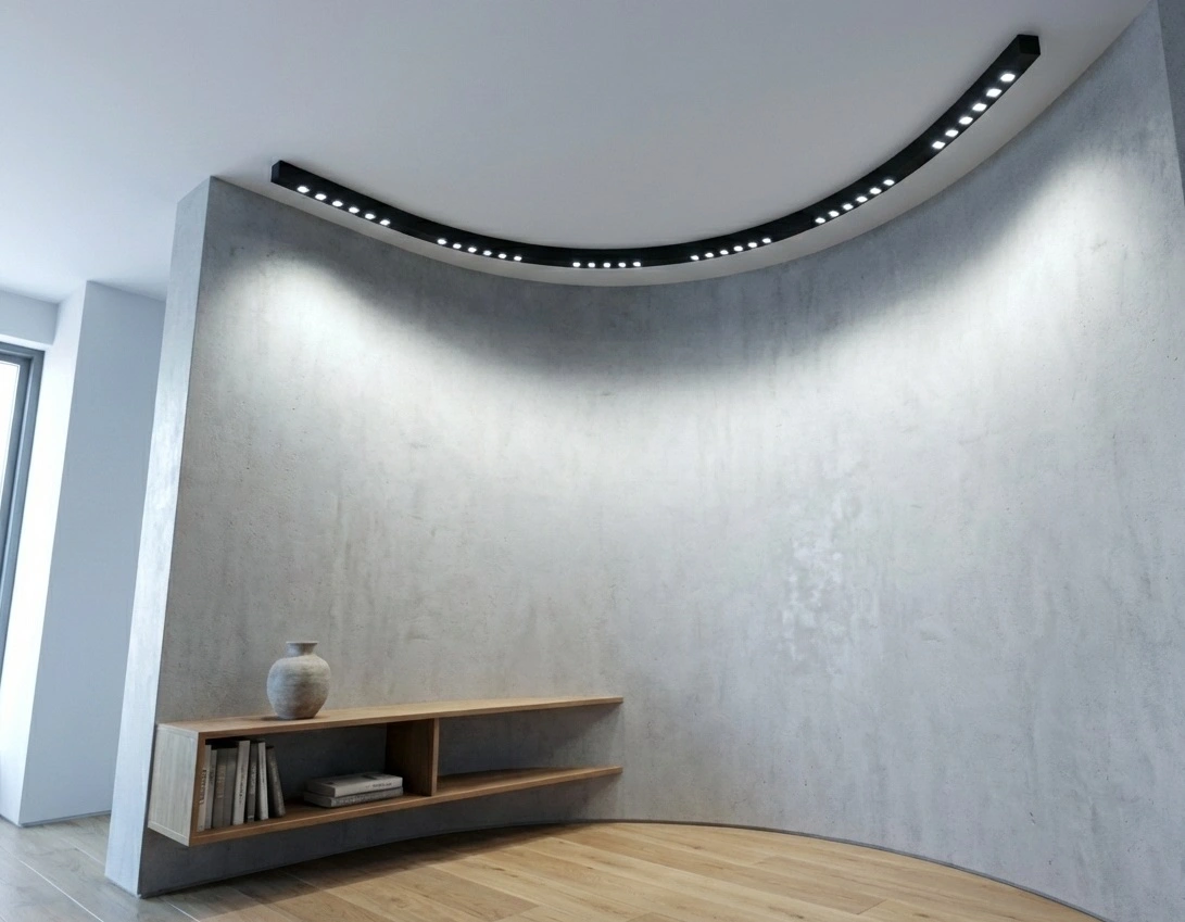 Geschwungene Reflektor Lichtleiste